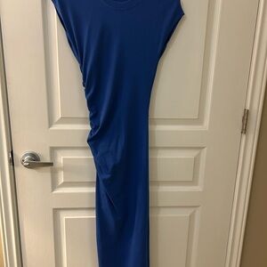 Zara Blue Sheath Maxi Dress for Cocktail Nights